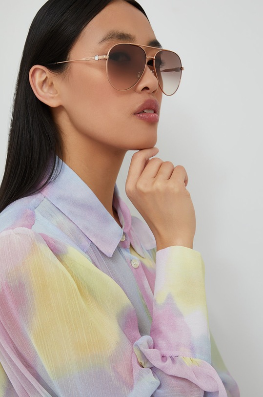 Jimmy Choo okulary przeciwsłoneczne OLLY/S złoty AA00