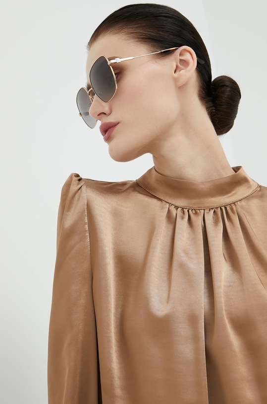 Jimmy Choo ochelari de soare uniforme aur KORI/G/SK