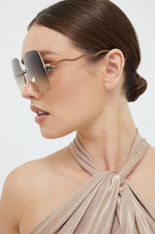 Chloé okulary przeciwsłoneczne gradientowa brązowy CH0054S