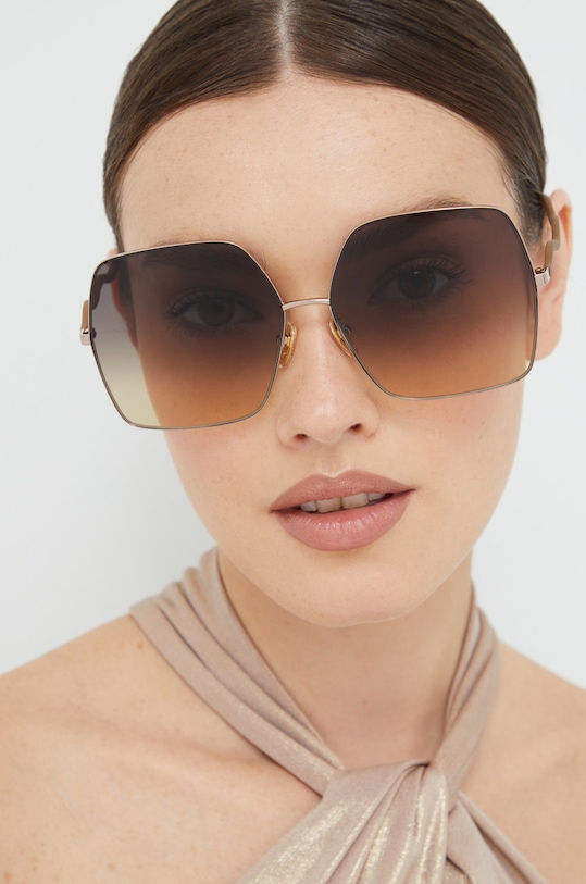 Chloé okulary przeciwsłoneczne CH0054S brązowy