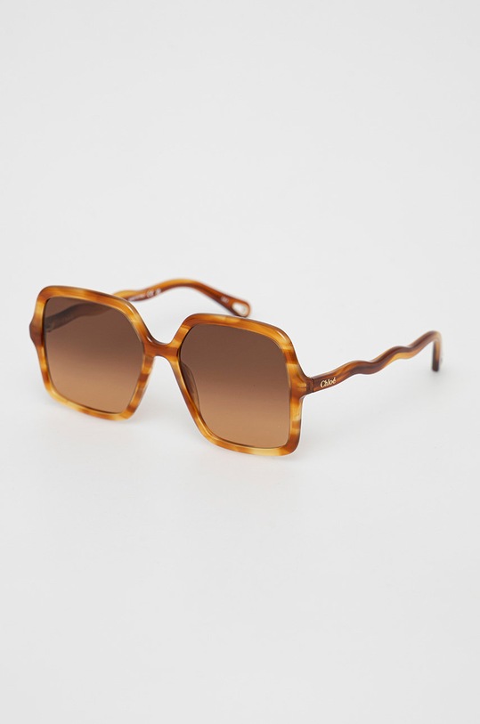 Chloé okulary przeciwsłoneczne CH0086S brązowy AA00