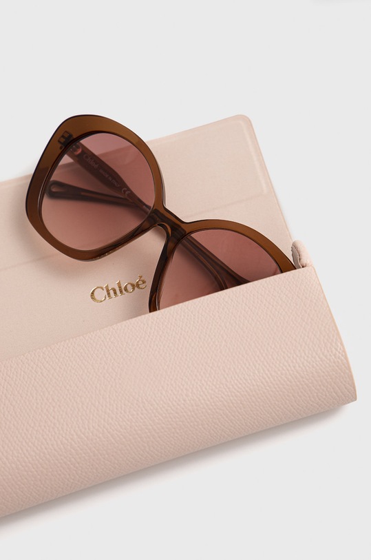 Chloé okulary przeciwsłoneczne brązowy CH0081S