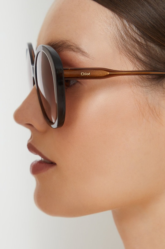 Chloé okulary przeciwsłoneczne CH0081S brązowy