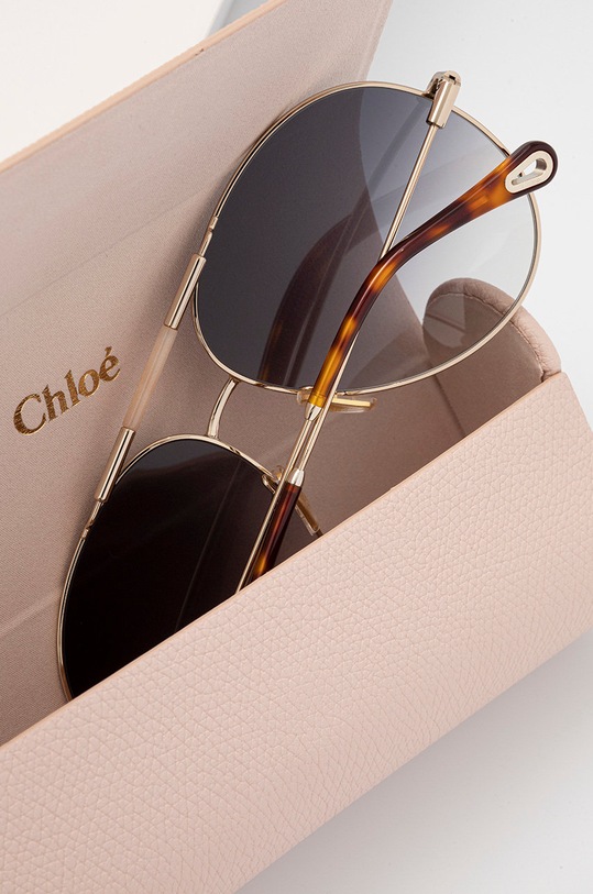 Chloé okulary przeciwsłoneczne złoty CH0113S