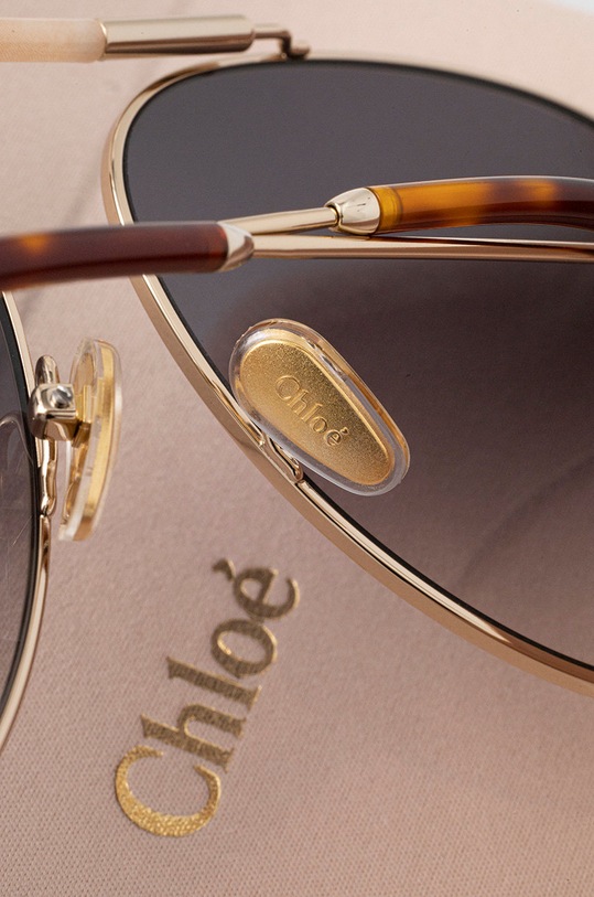 Chloé okulary przeciwsłoneczne CH0113S złoty