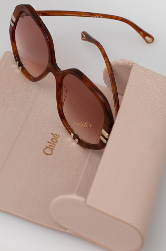 Chloé okulary przeciwsłoneczne brązowy CH0105S