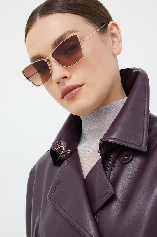 Slnečné okuliare MCQ hladký zlatá MQ0350S