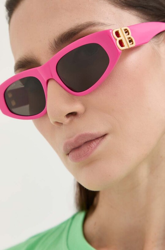 Balenciaga okulary przeciwsłoneczne BB0095S różowy