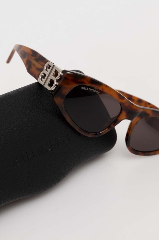 Balenciaga okulary przeciwsłoneczne BB0095S brązowy