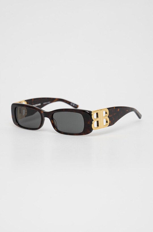 Balenciaga okulary przeciwsłoneczne BB0096S brązowy AA00