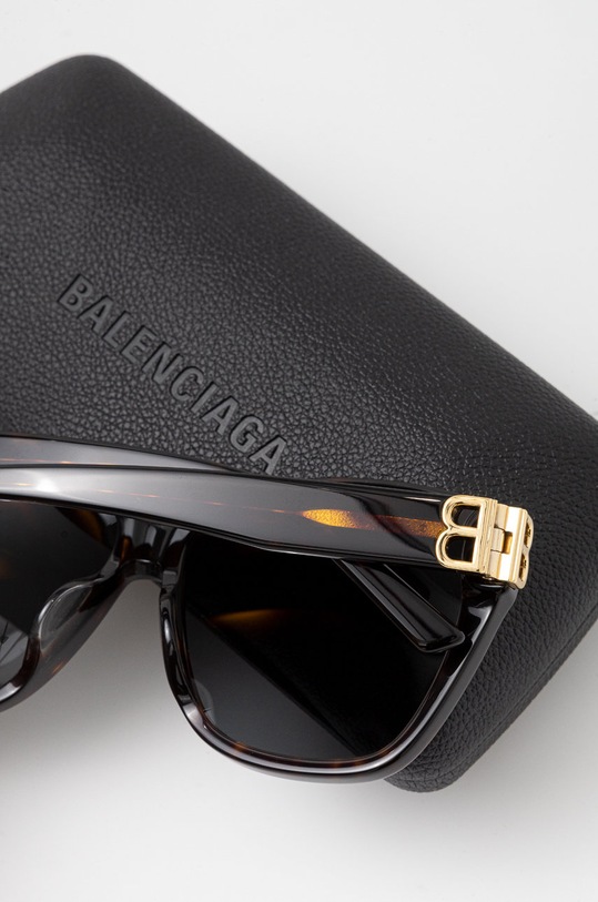 Balenciaga okulary przeciwsłoneczne brązowy BB0135SA