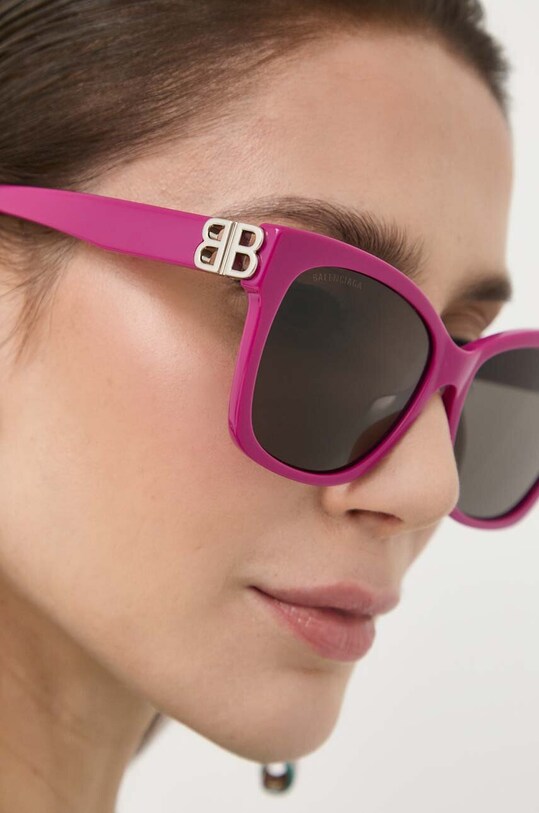 Balenciaga okulary przeciwsłoneczne BB0102SA różowy
