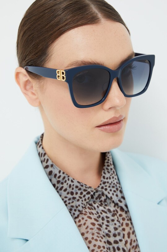 Γυαλιά ηλίου Balenciaga cat-eye σκούρο μπλε BB0102SA