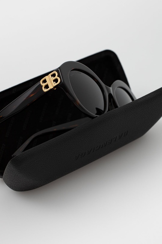 Balenciaga okulary przeciwsłoneczne brązowy BB0133S