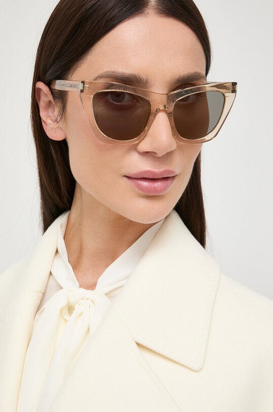 Saint Laurent okulary przeciwsłoneczne jednolita transparentny SL.214.KATE