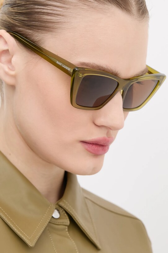 Saint Laurent ochelari de soare SL.276.MICA verde