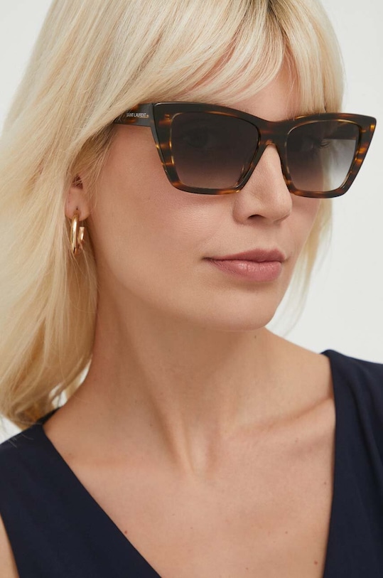 Saint Laurent okulary przeciwsłoneczne MICA brązowy SL.276.MICA