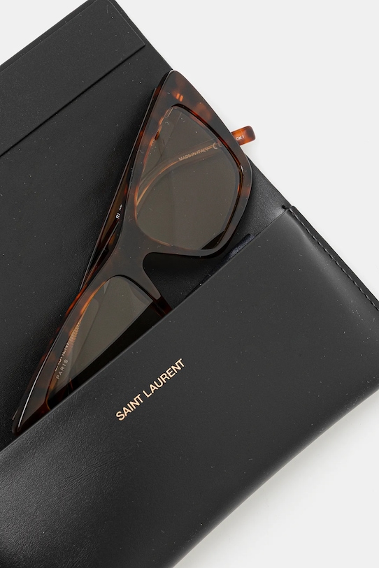 Saint Laurent okulary przeciwsłoneczne brązowy SL.276.MICA