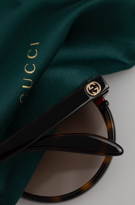 Gucci okulary przeciwsłoneczne brązowy GG1067S