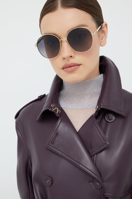 Gucci okulary przeciwsłoneczne gradientowa złoty GG1090SA