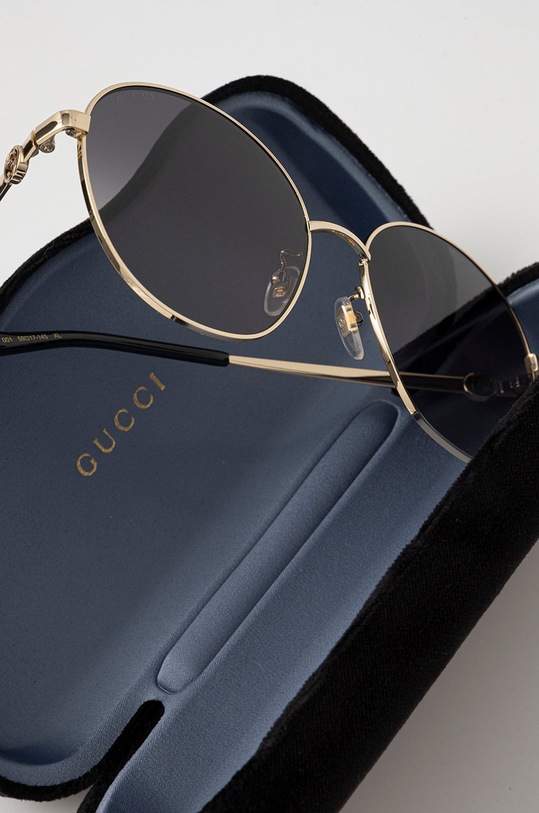 Gucci okulary przeciwsłoneczne złoty GG1090SA