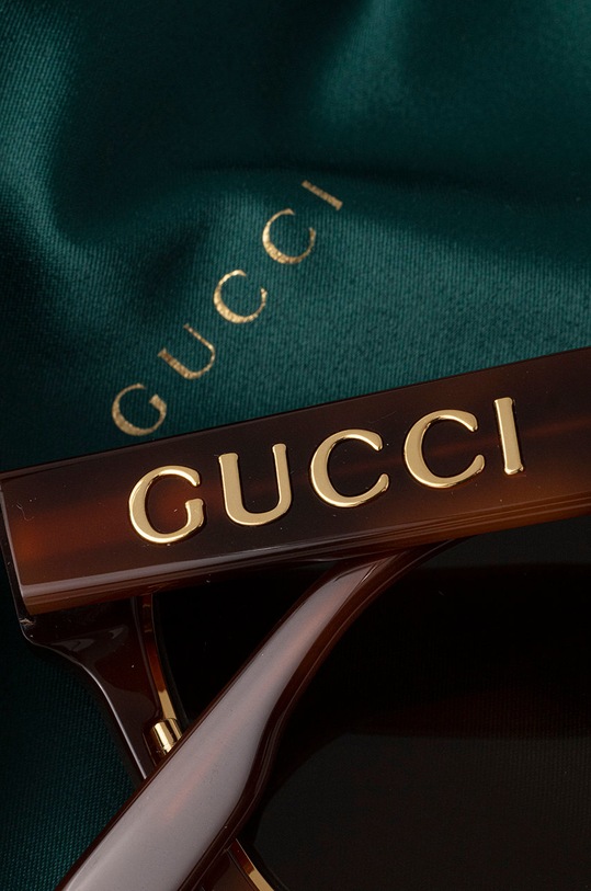 Gucci okulary przeciwsłoneczne GG1136SA brązowy