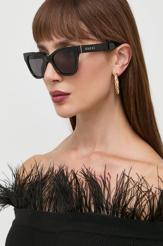 Gucci okulary przeciwsłoneczne jednolita czarny GG1133S