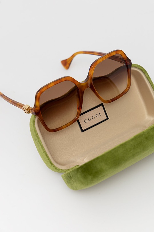 Slnečné okuliare Gucci GG1072S hnedá