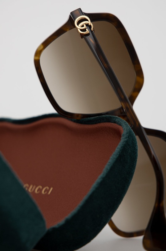 Gucci okulary przeciwsłoneczne GG1072S brązowy