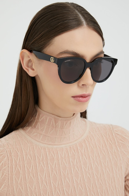 Gucci okulary przeciwsłoneczne kocie oczy czarny GG0960SA