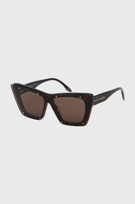 Alexander McQueen ochelari de soare AM0361S maro AA00