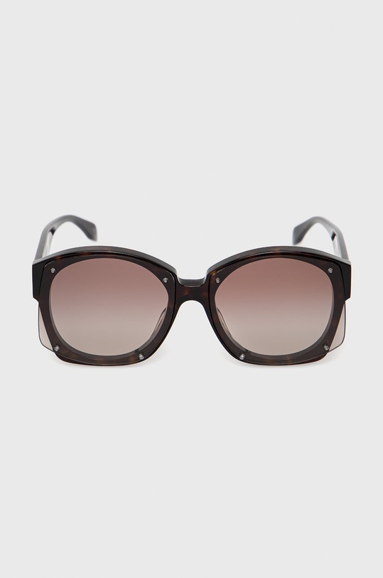 Akcesoria Alexander McQueen okulary przeciwsłoneczne AM0334S brązowy