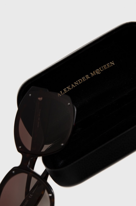 Alexander McQueen okulary przeciwsłoneczne brązowy AM0334S