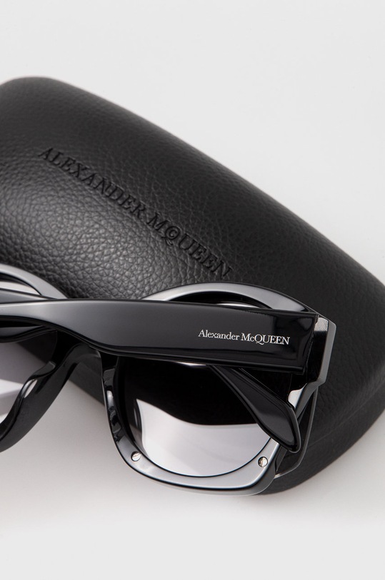 Alexander McQueen okulary przeciwsłoneczne czarny AM0334S