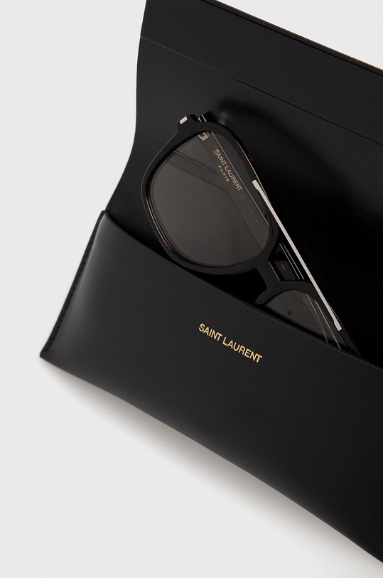 Saint Laurent okulary przeciwsłoneczne brązowy SL.545