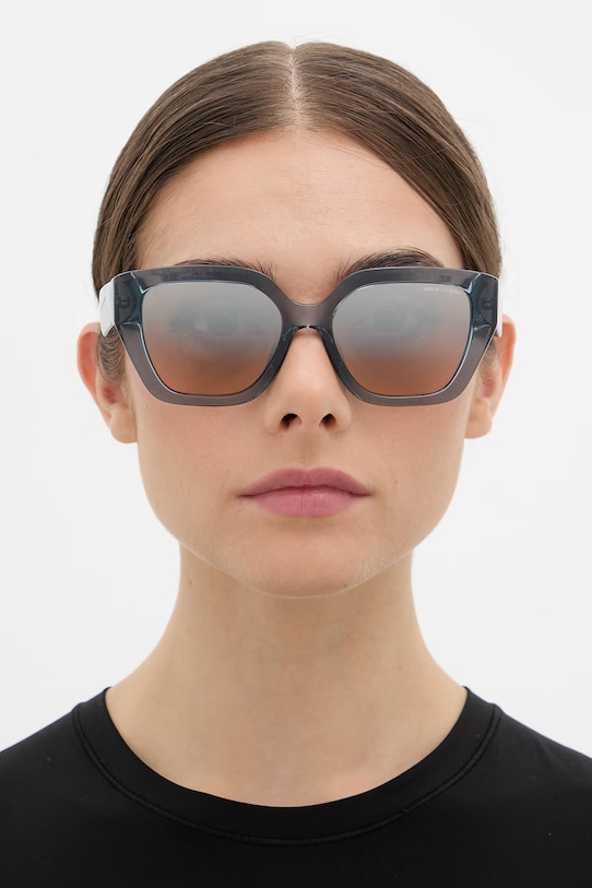 Armani Exchange okulary przeciwsłoneczne damskie 0AX4125SU turkusowy AA00