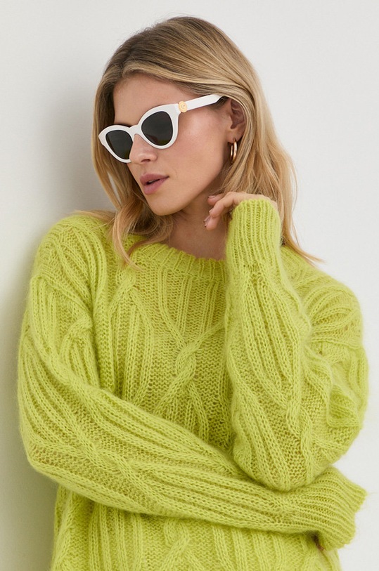 Versace okulary przeciwsłoneczne kocie oczy biały 0VE4435