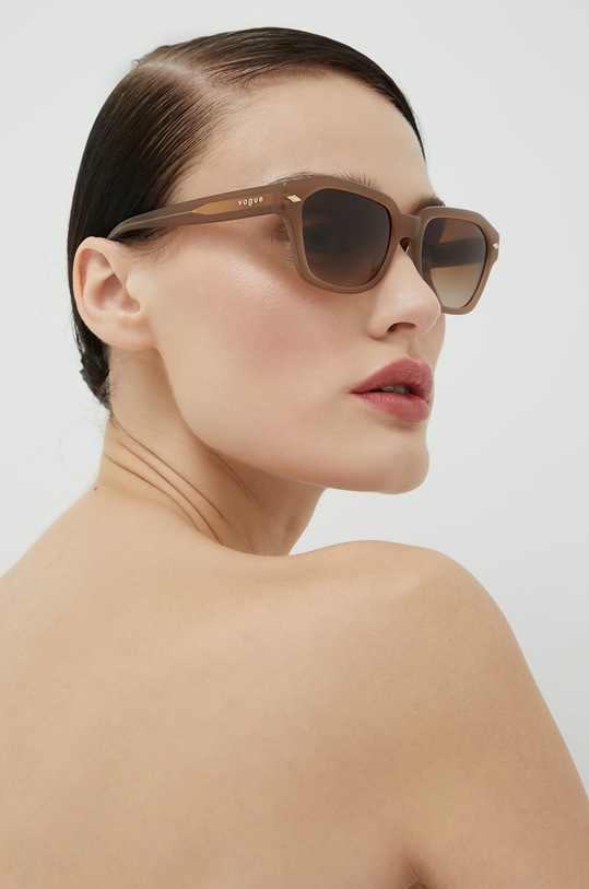 VOGUE ochelari de soare dreptunghiular maro 0VO5444S