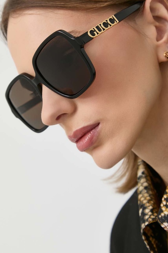 Gucci ochelari de soare geometric negru GG1189S