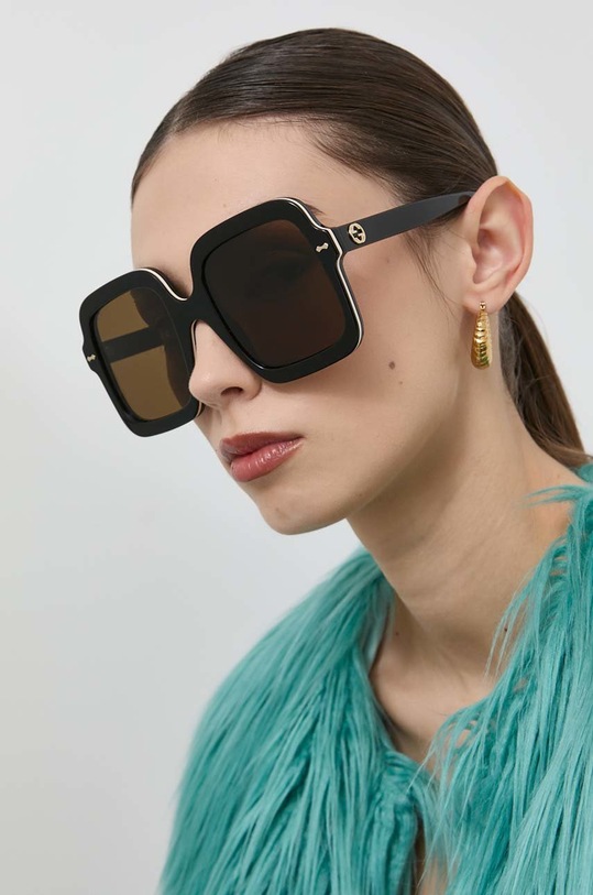 Gucci okulary przeciwsłoneczne jednolita czarny GG1241S