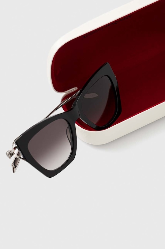 Sluneční brýle Alexander McQueen AM0375S stříbrná