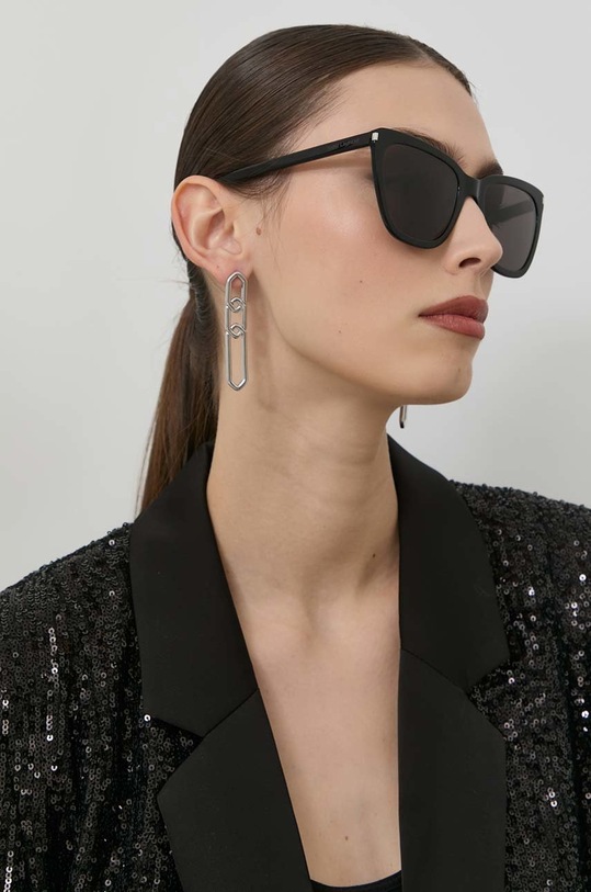 Окуляри Saint Laurent котячі очі чорний SL.548.SLIM