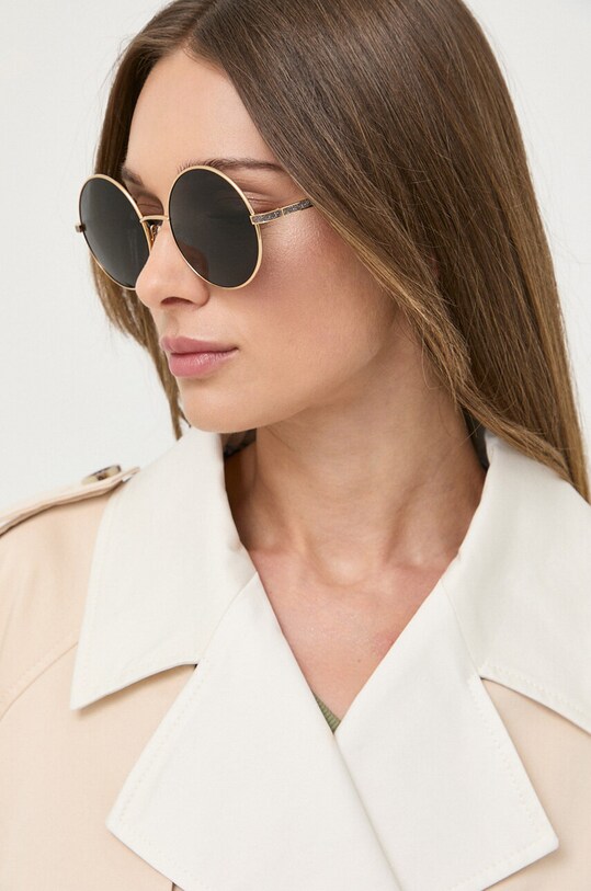 Jimmy Choo okulary przeciwsłoneczne Oriane jednolita czarny ORIANE/S