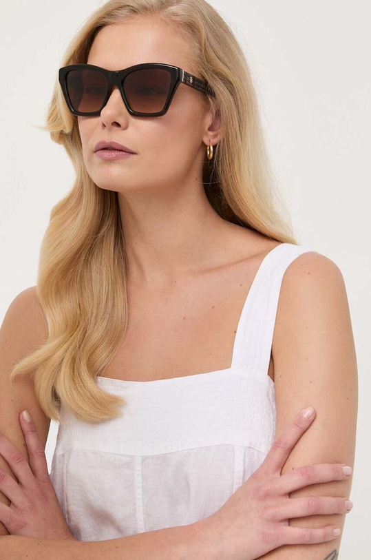 Burberry okulary przeciwsłoneczne ARDEN kocie oczy brązowy 0BE4391