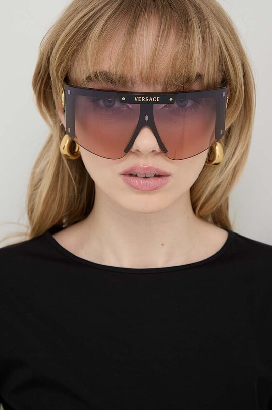 Versace ochelari de soare dreptunghiular negru 0VE4393