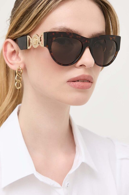 Versace ochelari de soare ochi de pisică maro 0VE4440U