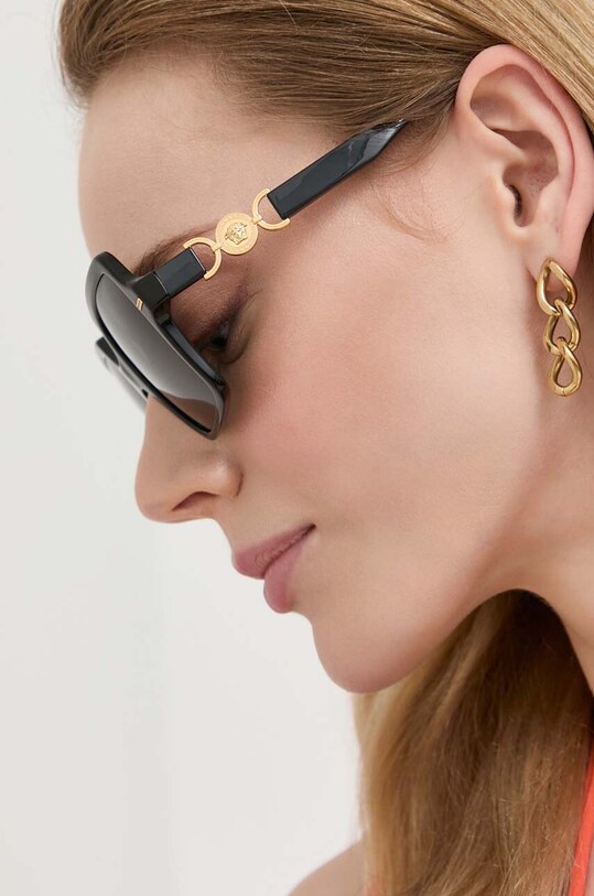 Сонцезахисні окуляри Versace 0VE4441 чорний AA00