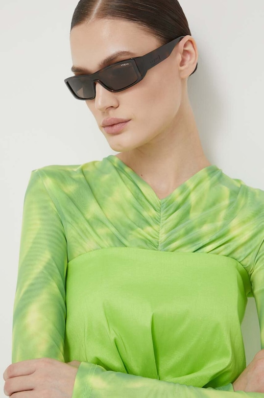 VOGUE okulary przeciwsłoneczne prostokątne brązowy 0VO5442S