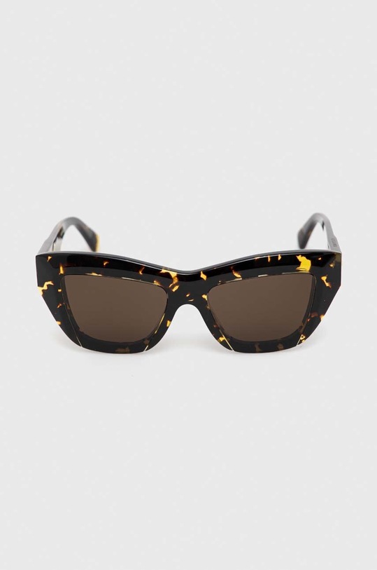 Akcesoria Bottega Veneta okulary przeciwsłoneczne BV1218S brązowy