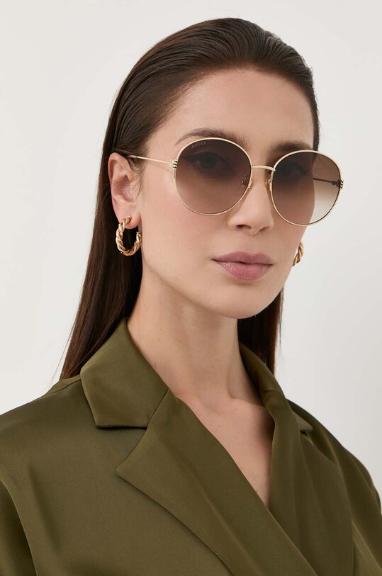 Слънчеви очила Gucci GG1281SK злато